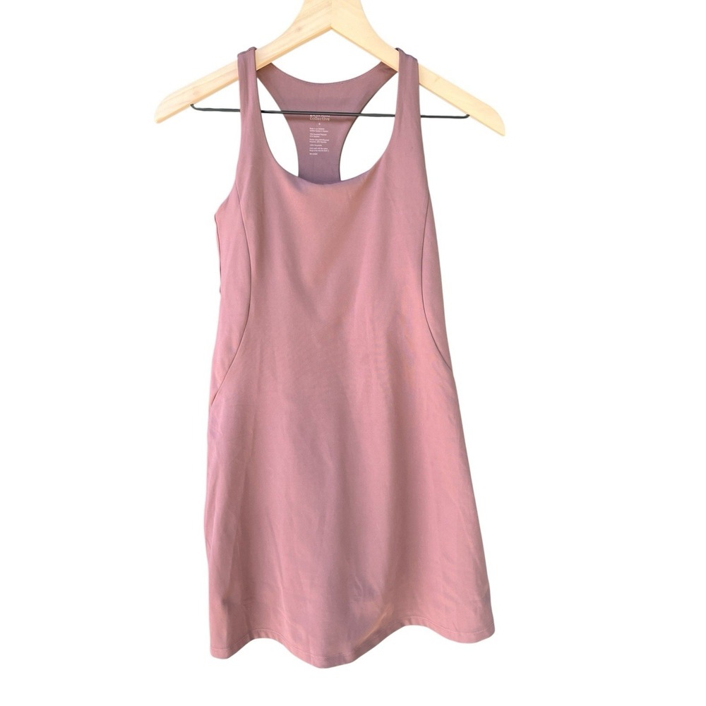 Girlfriend Collective Paloma Racerback Workout‎ Dress - Dusty Rose (S)